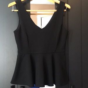 Forever21 Black Fit and Flare Top